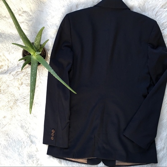 Ann Taylor Women’s Navy Blazer business Casual Wool Jacket Office Wear - Picture 5 of 6